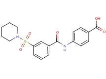 4-{[3-(1-piperidinylsulfonyl)benzoyl]amino}benzoic acid