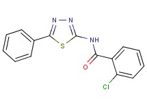 2-chloro-N-(5-phenyl-1,3,4-thiadiazol-2-yl)benzamide