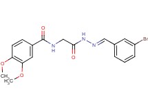 N-{2-[2-(3-bromobenzylidene)hydrazino]-2-oxoethyl}-3,4-dimethoxybenzamide