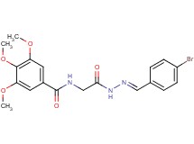 N-{2-[2-(4-bromobenzylidene)hydrazino]-2-oxoethyl}-3,4,5-trimethoxybenzamide