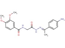 N-(2-{2-[1-(4-aminophenyl)ethylidene]hydrazino}-2-oxoethyl)-3,4-dimethoxybenzamide