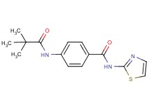 4-[(2,2-dimethylpropanoyl)amino]-N-1,3-thiazol-2-ylbenzamide