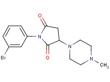 1-(3-bromophenyl)-3-(4-methyl-1-piperazinyl)-2,5-pyrrolidinedione