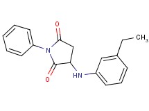 3-[(3-ethylphenyl)amino]-1-phenyl-2,5-pyrrolidinedione