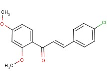 3-(4-chlorophenyl)-1-(2,4-dimethoxyphenyl)-2-propen-1-one