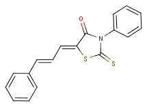 3-phenyl-5-(3-phenyl-2-propen-1-ylidene)-2-thioxo-1,3-thiazolidin-4-one