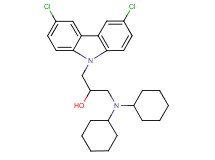 1-(3,6-dichloro-9H-carbazol-9-yl)-3-(dicyclohexylamino)-2-propanol