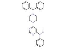 4-[4-(diphenylmethyl)-1-piperazinyl]-1-phenyl-1H-pyrazolo[3,4-d]pyrimidine