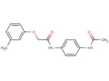 N-[4-(acetylamino)phenyl]-2-(3-methylphenoxy)acetamide