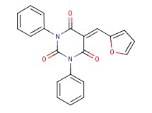 5-(2-furylmethylene)-1,3-diphenyl-2,4,6(1H,3H,5H)-pyrimidinetrione