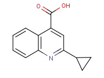 2-cyclopropyl-4-quinolinecarboxylic acid