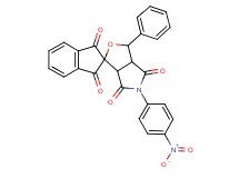 5-(4-nitrophenyl)-3-phenyl-3a,6a-dihydrospiro[furo[3,4-c]pyrrole-1,2'-indene]-1',3',4,6(3H,5H)-tetrone