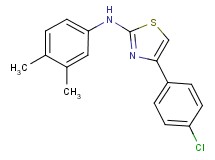 4-(4-chlorophenyl)-N-(3,4-dimethylphenyl)-1,3-thiazol-2-amine hydrobromide