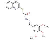 2-(2-quinolinylthio)-N'-(3,4,5-trimethoxybenzylidene)acetohydrazide