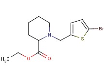 ethyl 1-[(5-bromo-2-thienyl)methyl]-2-piperidinecarboxylate