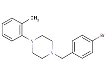1-(4-bromobenzyl)-4-(2-methylphenyl)piperazine