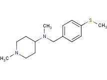 N,1-dimethyl-N-[4-(methylthio)benzyl]-4-piperidinamine
