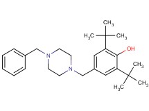 4-[(4-benzyl-1-piperazinyl)methyl]-2,6-di-tert-butylphenol
