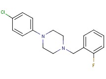1-(4-chlorophenyl)-4-(2-fluorobenzyl)piperazine