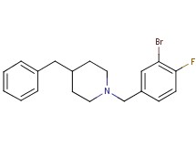 4-benzyl-1-(3-bromo-4-fluorobenzyl)piperidine