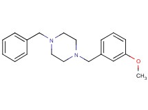 1-benzyl-4-(3-methoxybenzyl)piperazine