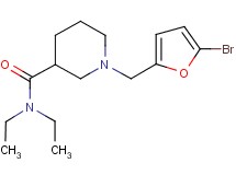 1-[(5-bromo-2-furyl)methyl]-N,N-diethyl-3-piperidinecarboxamide