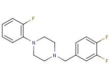 1-(3,4-difluorobenzyl)-4-(2-fluorophenyl)piperazine