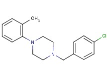 1-(4-chlorobenzyl)-4-(2-methylphenyl)piperazine