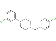 1-(4-chlorobenzyl)-4-(3-chlorophenyl)piperazine