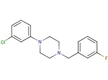 1-(3-chlorophenyl)-4-(3-fluorobenzyl)piperazine