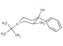 1-tert-butyl-3-methyl-4-phenyl-4-piperidinol hydrochloride