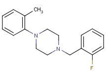 1-(2-fluorobenzyl)-4-(2-methylphenyl)piperazine