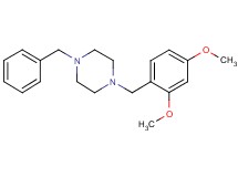 1-benzyl-4-(2,4-dimethoxybenzyl)piperazine