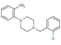 1-(2-chlorobenzyl)-4-(2-methylphenyl)piperazine