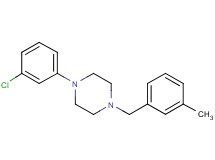 1-(3-chlorophenyl)-4-(3-methylbenzyl)piperazine