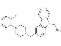 9-ethyl-3-{[4-(2-fluorophenyl)-1-piperazinyl]methyl}-9H-carbazole