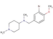 N-(3-bromo-4-methoxybenzyl)-N,1-dimethyl-4-piperidinamine