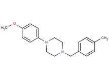 1-(4-methoxyphenyl)-4-(4-methylbenzyl)piperazine