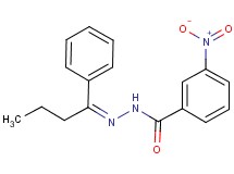 3-nitro-N'-(1-phenylbutylidene)benzohydrazide