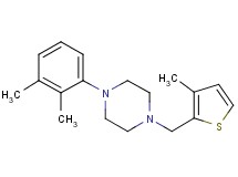 1-(2,3-dimethylphenyl)-4-[(3-methyl-2-thienyl)methyl]piperazine