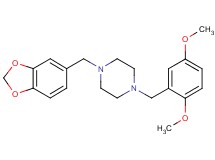 1-(1,3-benzodioxol-5-ylmethyl)-4-(2,5-dimethoxybenzyl)piperazine
