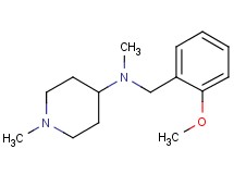 N-(2-methoxybenzyl)-N,1-dimethyl-4-piperidinamine