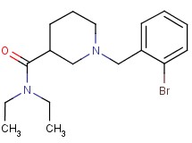 1-(2-bromobenzyl)-N,N-diethyl-3-piperidinecarboxamide