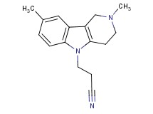 3-(2,8-dimethyl-1,2,3,4-tetrahydro-5H-pyrido[4,3-b]indol-5-yl)propanenitrile