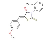 5-(4-methoxybenzylidene)-3-(2-methylphenyl)-2-thioxo-1,3-thiazolidin-4-one