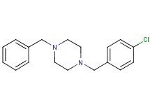 1-benzyl-4-(4-chlorobenzyl)piperazine
