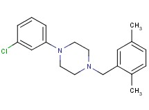 1-(3-chlorophenyl)-4-(2,5-dimethylbenzyl)piperazine