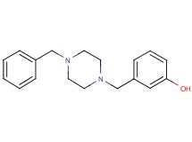 3-[(4-benzyl-1-piperazinyl)methyl]phenol
