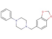 1-(1,3-benzodioxol-5-ylmethyl)-4-phenylpiperazine