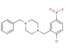 1-benzyl-4-(2-chloro-5-nitrobenzyl)piperazine